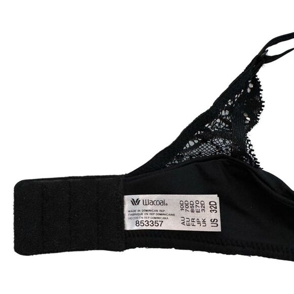 Wacoal Lace Impression Contour Bra 853357 Black 32D NWT - Picture 7 of 9